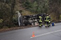 Container LKW umgestuerzt Koeln Brueck Bruecker- Dellbruecker Mauspfad P003